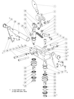 Original Ersatzteile Rollenträger links für Demco Captor Plus Wandsäge