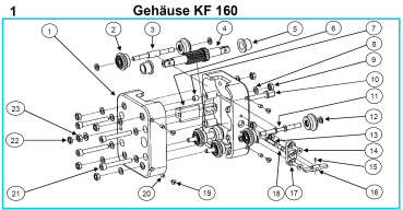Original Gehäuse für Fleika KF 160 Kernbohrständer