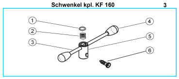 Original Schwenkel für Fleika KF 160 Kernbohrständer