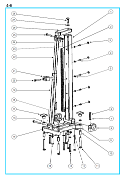 Original Säule und Fuß für Fleika KF 160 Kernbohrständer