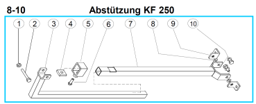 Original Abstützung für Fleika KF 250 Kernbohrständer