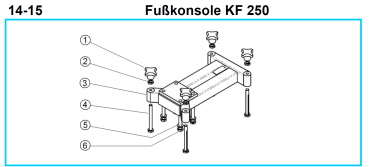 Original Fußkonsole für Fleika KF 250 Kernbohrständer