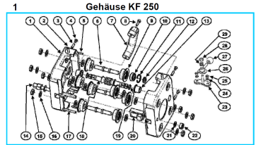 Original Gehäuse für Fleika KF 250 Kernbohrständer