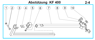 Original Abstützung für Fleika KF 400 Kernbohrständer