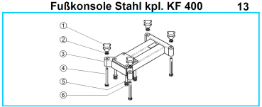 Original Fußkonsole für Fleika KF 400 Kernbohrständer