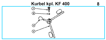Original Kurbel für Fleika KF 400 Kernbohrständer
