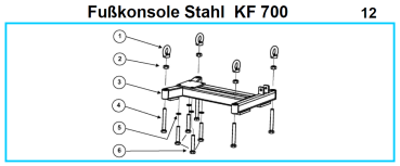 Original Fußkonsole für Fleika KF 700 Kernbohrständer