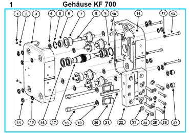 Original Gehäuse für Fleika KF 700 Kernbohrständer