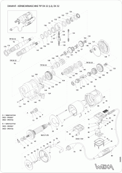Original Ersatzteile für WEKA DK22 Kernbohrmaschine