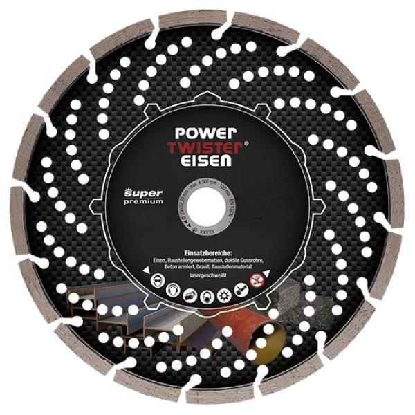 Diamant Trennscheibe Power Twister Eisen für Beton mit Baustahl
