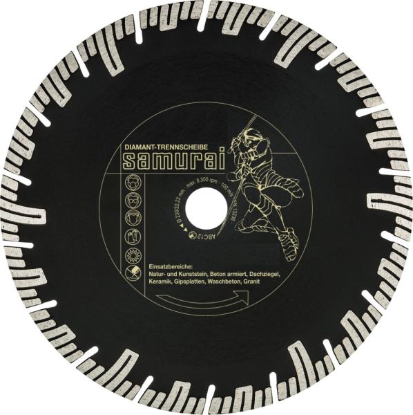 Diamant Trennscheibe SAMURAI für Naturstein