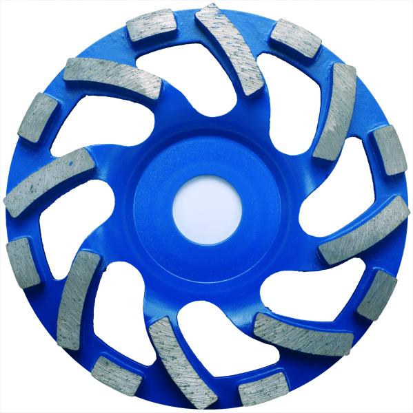 Diamant-Schleiftopf NEW FAN CUP Industrieboden blau
