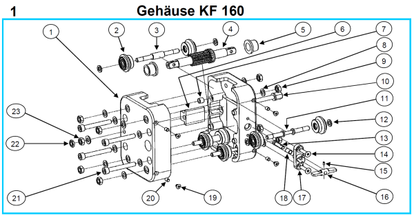 Original Gehäuse für Fleika KF 160 Kernbohrständer
