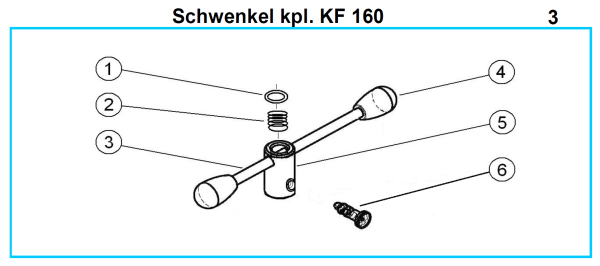 Original Schwenkel für Fleika KF 160 Kernbohrständer