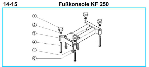 Original Fußkonsole für Fleika KF 250 Kernbohrständer