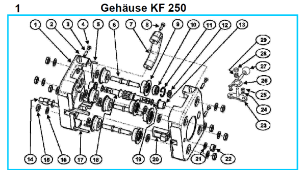 Original Gehäuse für Fleika KF 250 Kernbohrständer