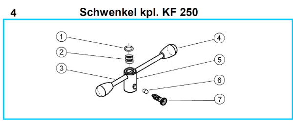 Original Schwenkel für Fleika KF 250 Kernbohrständer