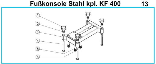 Original Fußkonsole für Fleika KF 400 Kernbohrständer