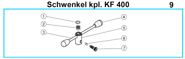 Original Schwenkel für Fleika KF 400 Kernbohrständer