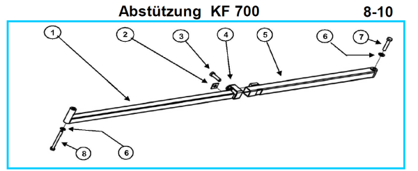 Original Abstützung für Fleika KF 700 Kernbohrständer