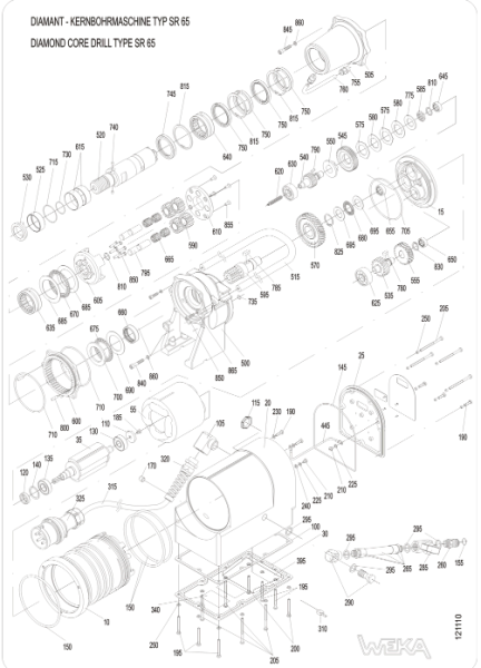 Original Ersatzteile für WEKA SR 65 Kernbohrmaschine
