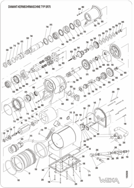 Original Ersatzteile für WEKA SR 75 Kernbohrmaschine