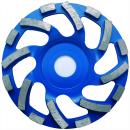 Diamant-Schleiftopf NEW FAN CUP Industrieboden blau
