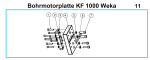 Original Bohrmotorplatte WEKA für Fleika KF 1000 Kernbohrständer