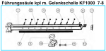 Original Führungssäule mit Gelenkschelle für Fleika KF 1000 Kernbohrständer
