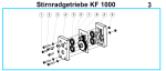 Original Stirnradgetriebe für Fleika KF 1000 Kernbohrständer