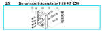 Original Bohrmotorträgerplatte Hilti für Fleika KF 250 Kernbohrständer