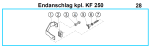 Original Endanschlag für Fleika KF 250 Kernbohrständer