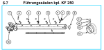 Original Führungssäule für Fleika KF 250 Kernbohrständer