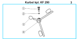 Original Kurbel für Fleika KF 250 Kernbohrständer