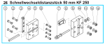 Original Schnellwechseldistanzstück 50 mm für Fleika KF 250 Kernbohrständer