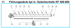 Original Führungssäule mit Gelenkschelle für Fleika KF 400 Kernbohrständer