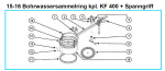 Original Bohrwassersammelring mit Spanngriff für Fleika KF 400 Kernbohrständer