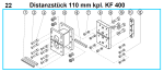Original Distanzstück 110 mm für Fleika KF 400 Kernbohrständer