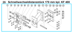 Original Schnellwechseldistanzstück 170 mm für Fleika KF 400 Kernbohrständer