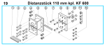 Original Distanzstück 110 mm für Fleika KF 600 Kernbohrständer