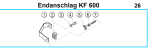 Original Endanschlag für Fleika KF 600 Kernbohrständer