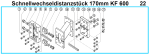 Original Schnellwechseldistanzstück 170 mm für Fleika KF 600 Kernbohrständer
