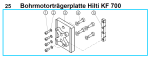 Original Bohrmotorträgerplatte Hilti für Fleika KF 700 Kernbohrständer