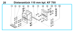 Original Distanzstück 110 mm für Fleika KF 700 Kernbohrständer
