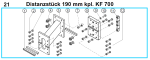 Original Distanzstück 190 mm für Fleika KF 700 Kernbohrständer