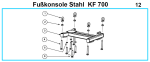 Original Fußkonsole für Fleika KF 700 Kernbohrständer