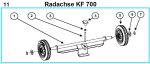 Original Radachse für Fleika KF 700 Kernbohrständer