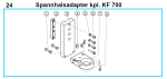 Original Spannhalsadapter für Fleika KF 700 Kernbohrständer