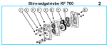Original Stirnradgetriebe für Fleika KF 700 Kernbohrständer